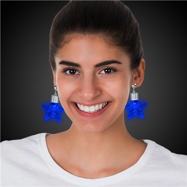 Blue on sale star earrings