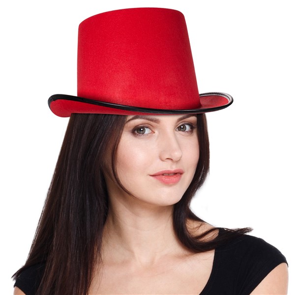 Red Felt Top Hat