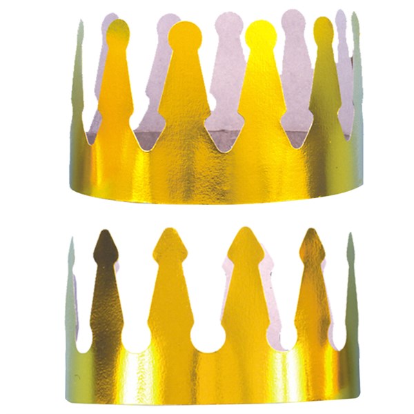 Gold Foil Crown - 12 Pack