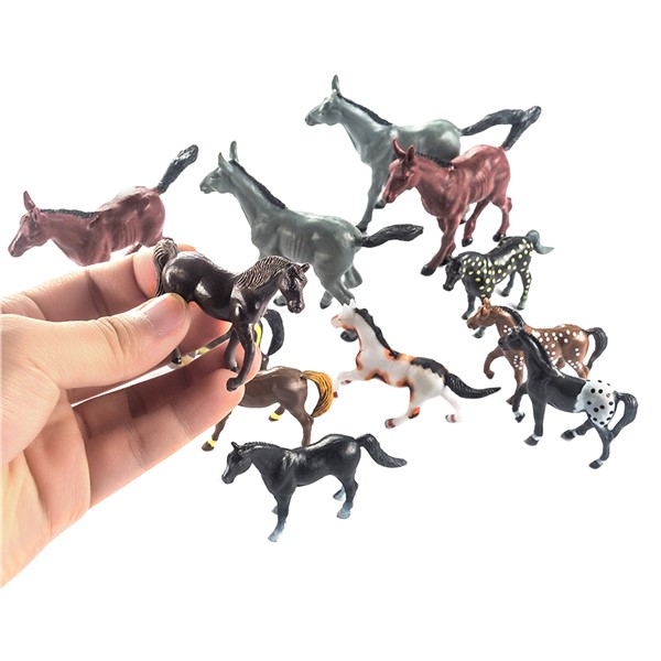 Horse Toy Figures - 12 pack