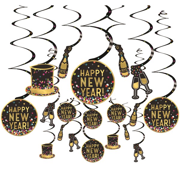  Windy City Novelties 12 Pack 2024 NYE Happy New Year's