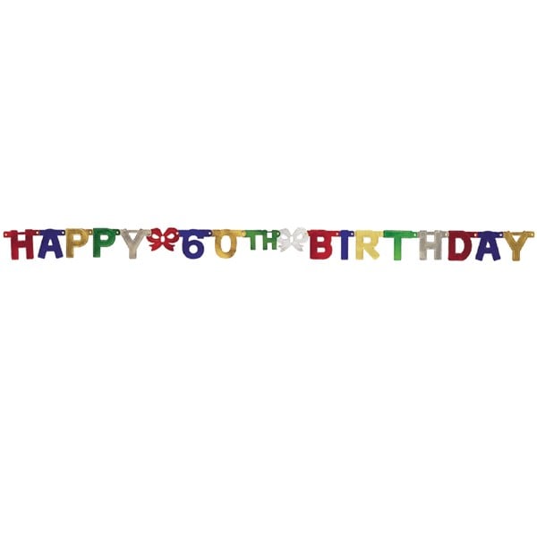 60th Birthday Banner Decoration