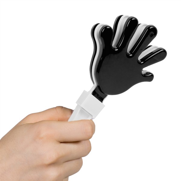 Black & White Hand Clappers - 12 Pack