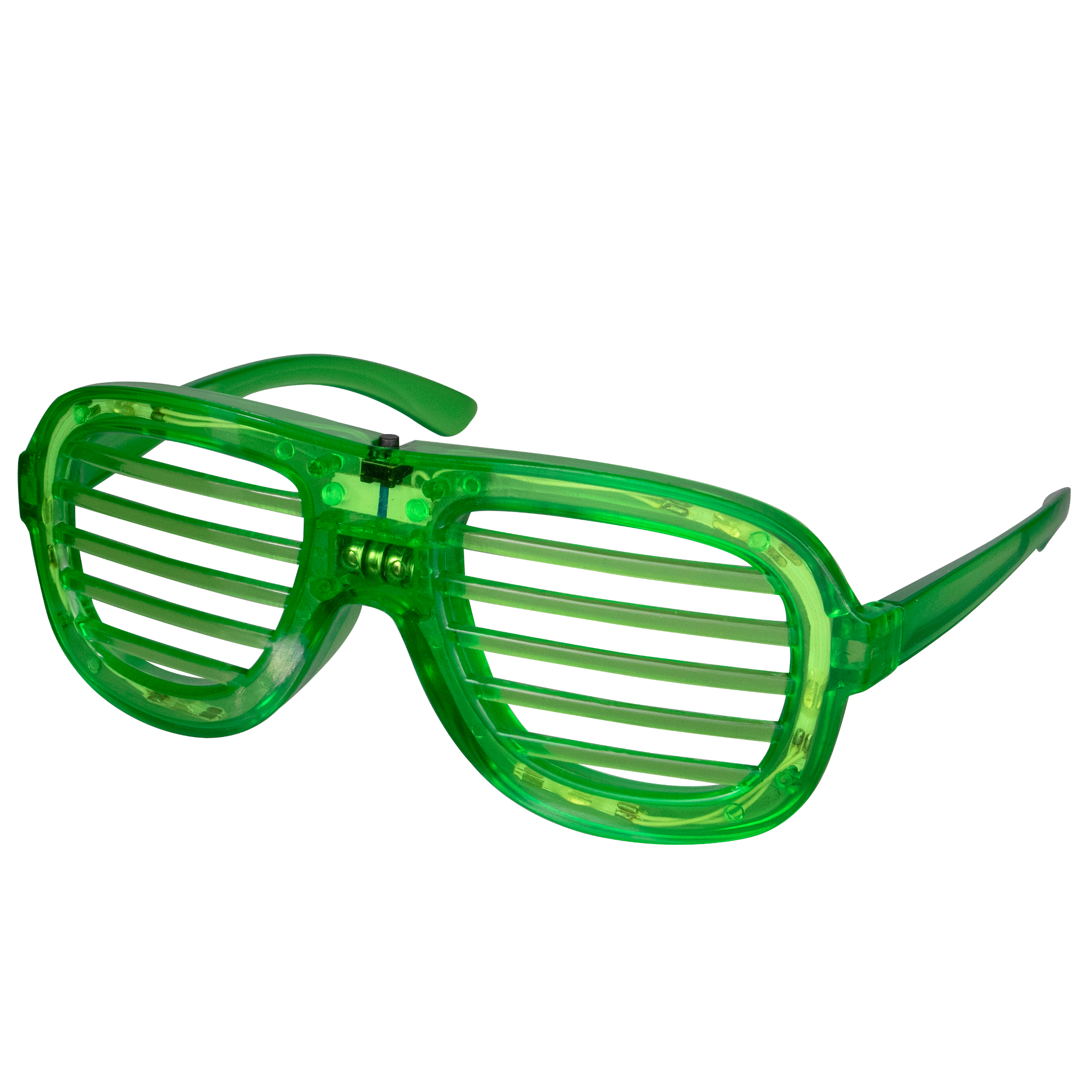 green led glasses