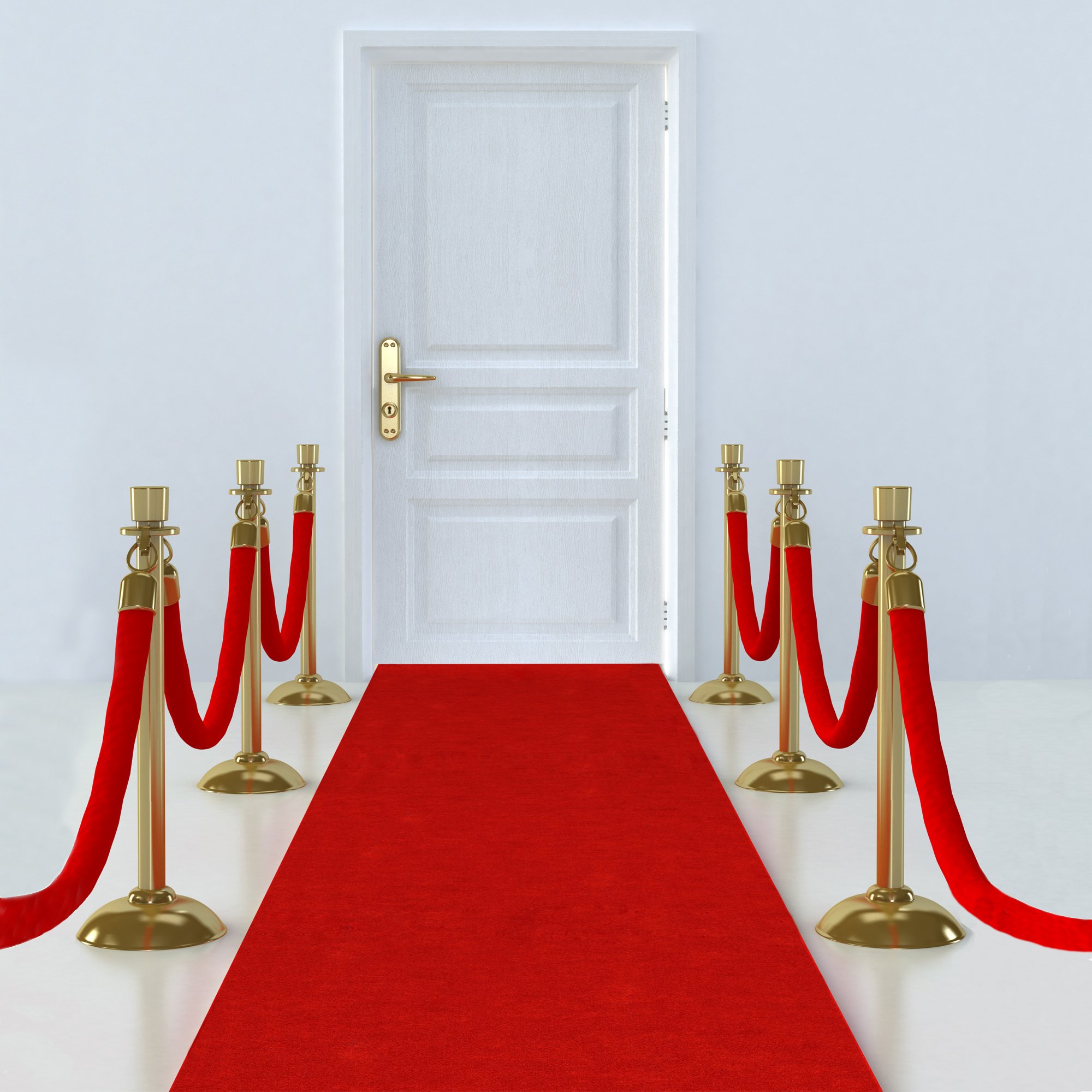 3ft//4ft 20-50ft Red Carpet Floor Runner Rug Wedding Hollywood Hallway Event