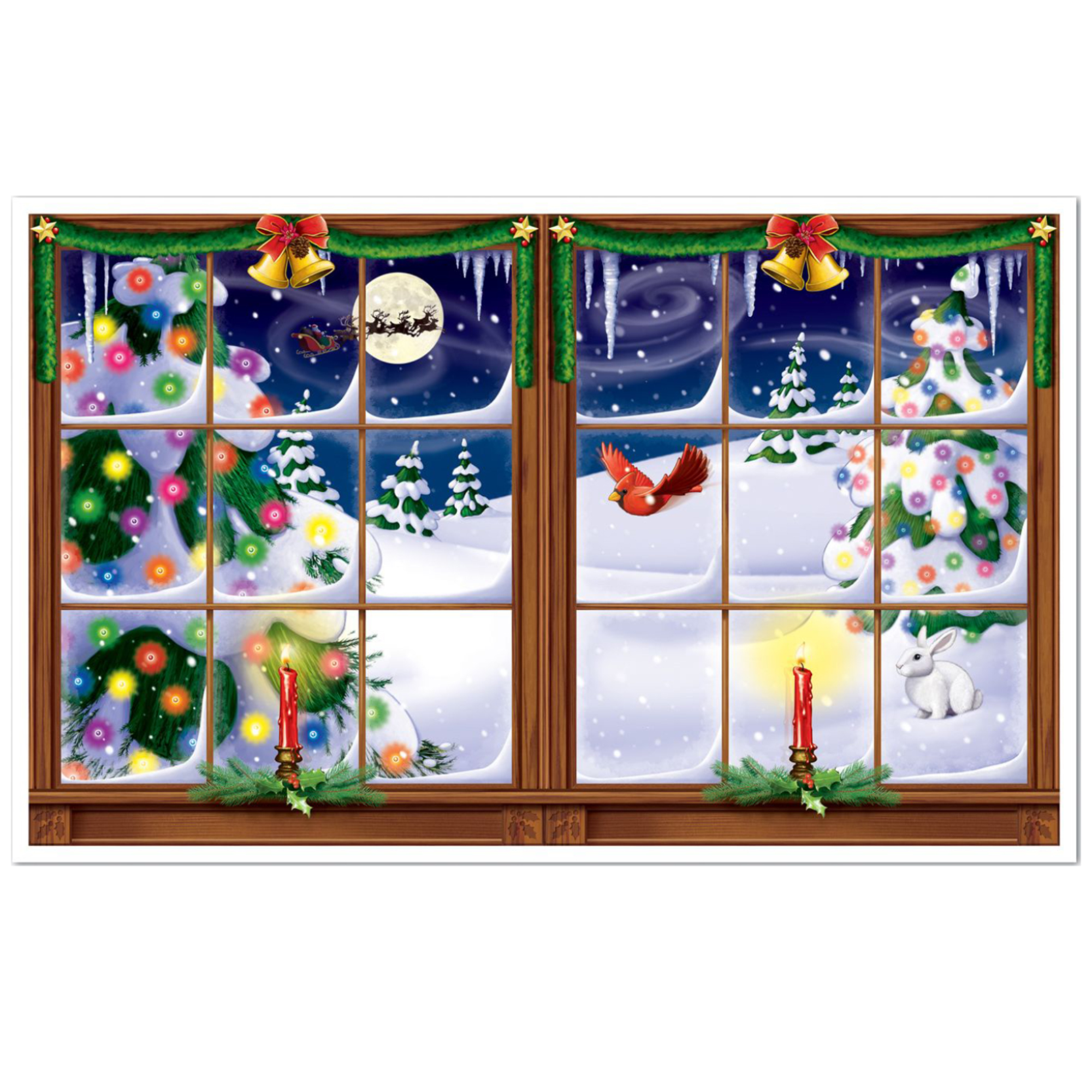 Snowy Christmas View Decoration by Windy City Novelties