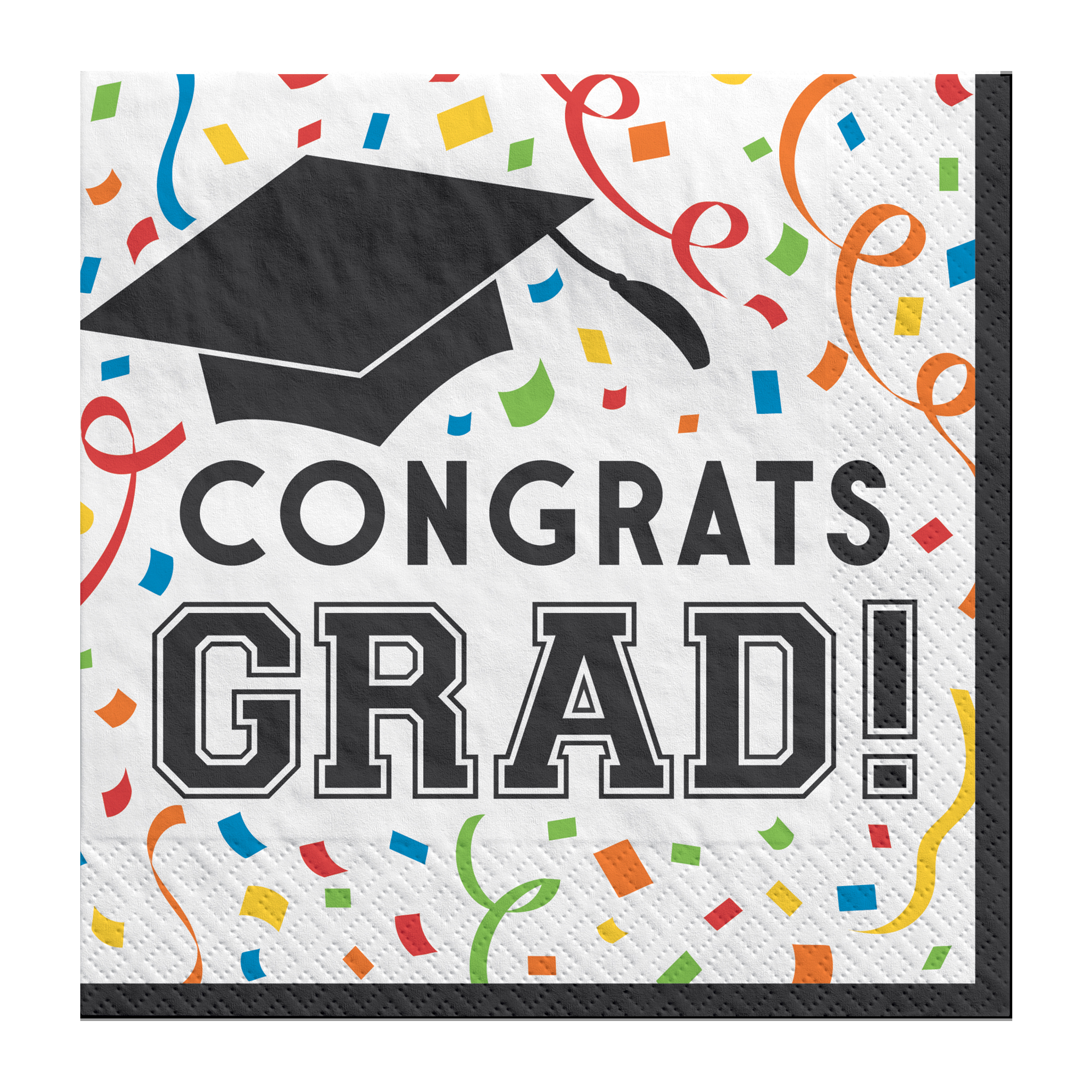 Congrats Grad Lunch Napkins by Windy City Novelties