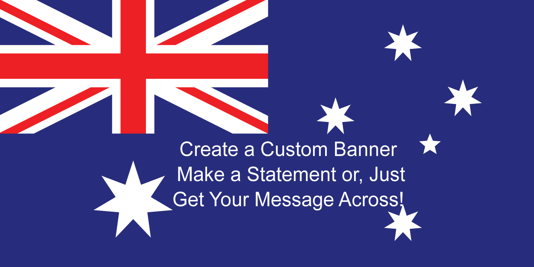 Australian Flag Custom Banner