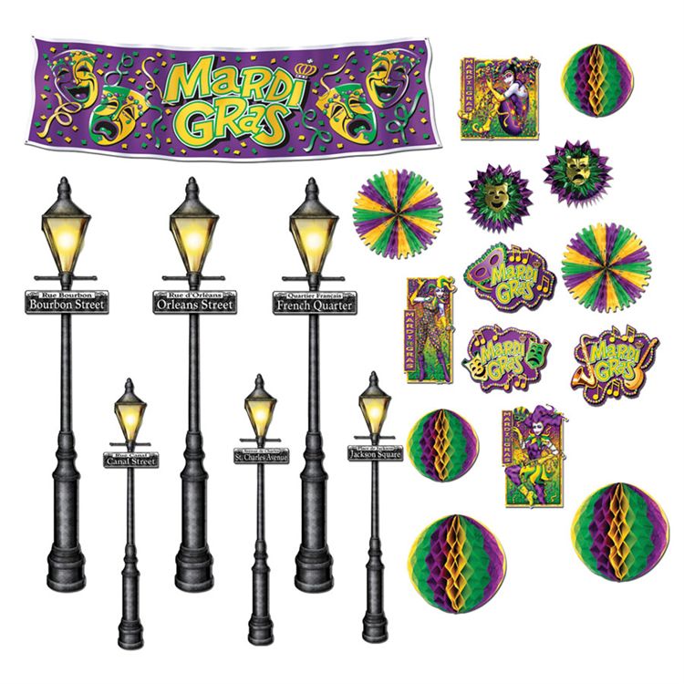 Mardi Gras Decoration Props by Windy City Novelties