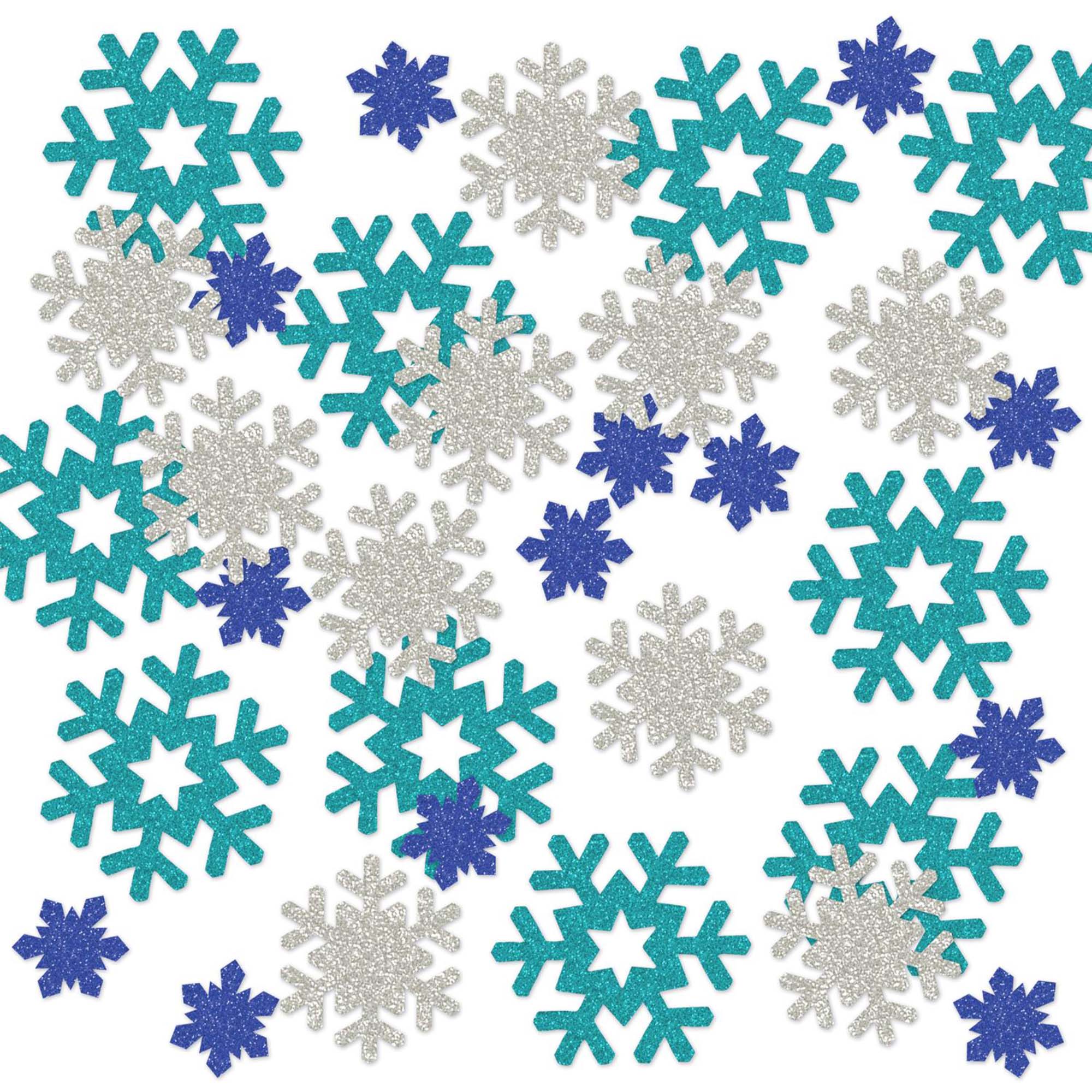 Snowflakes Deluxe Sparkle Confetti by Windy City Novelties