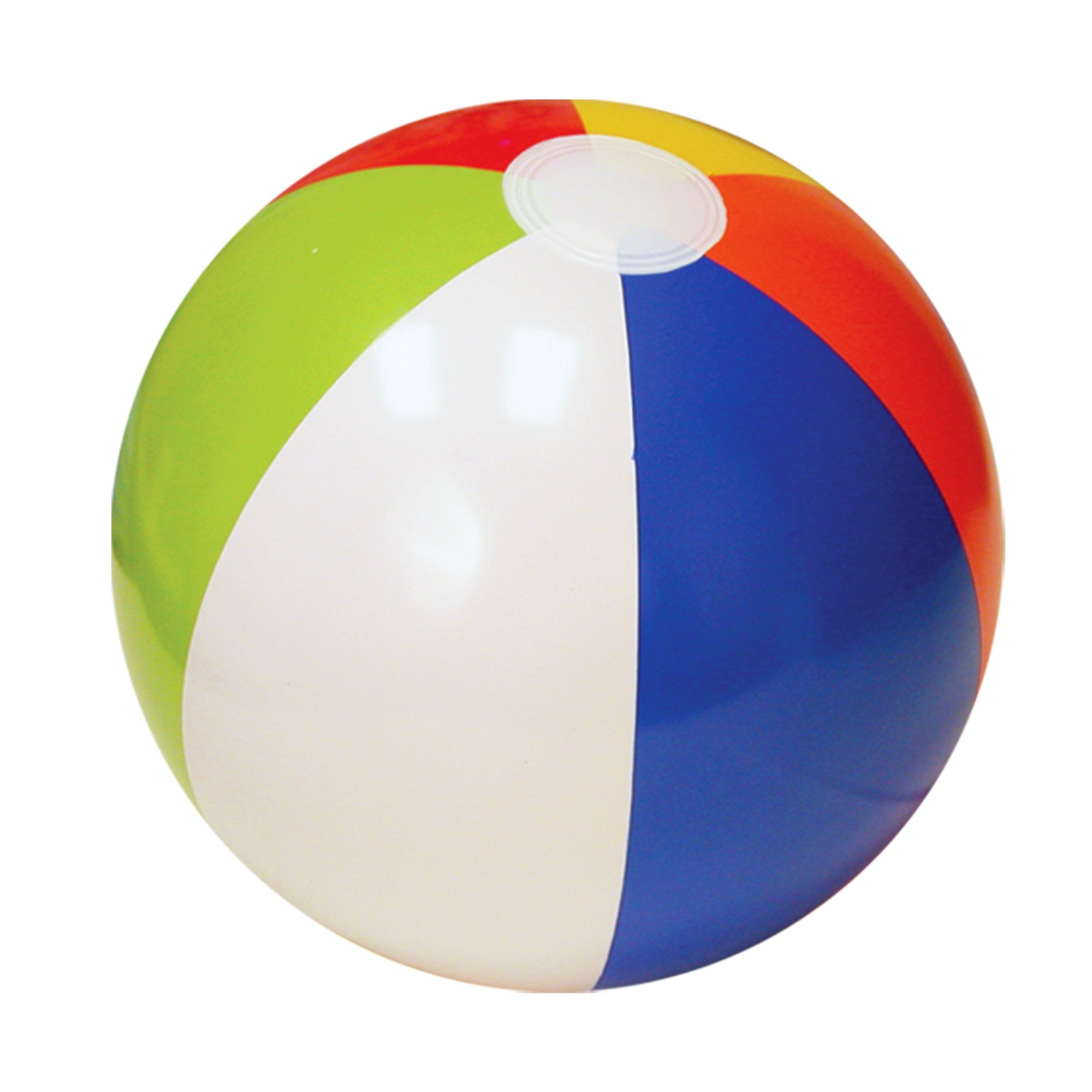 Bright Rainbow Colored Pool Toys 12 Inches 6 Pack Inflatable Beach Balls 