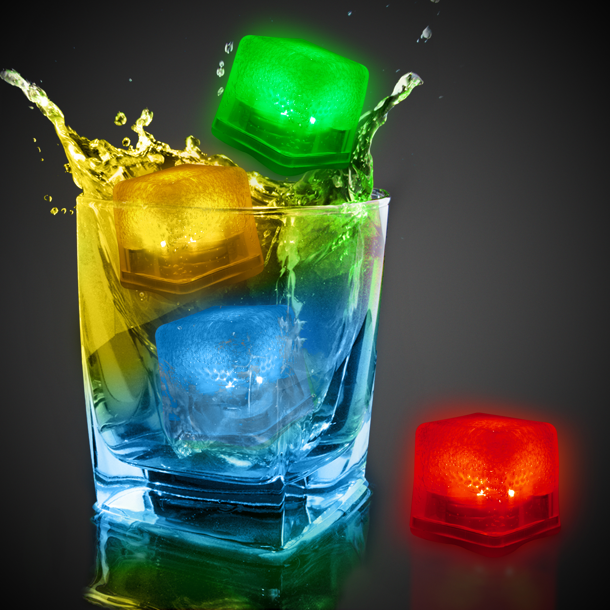 Assorted LED Ice Cubes by Windy City Novelties