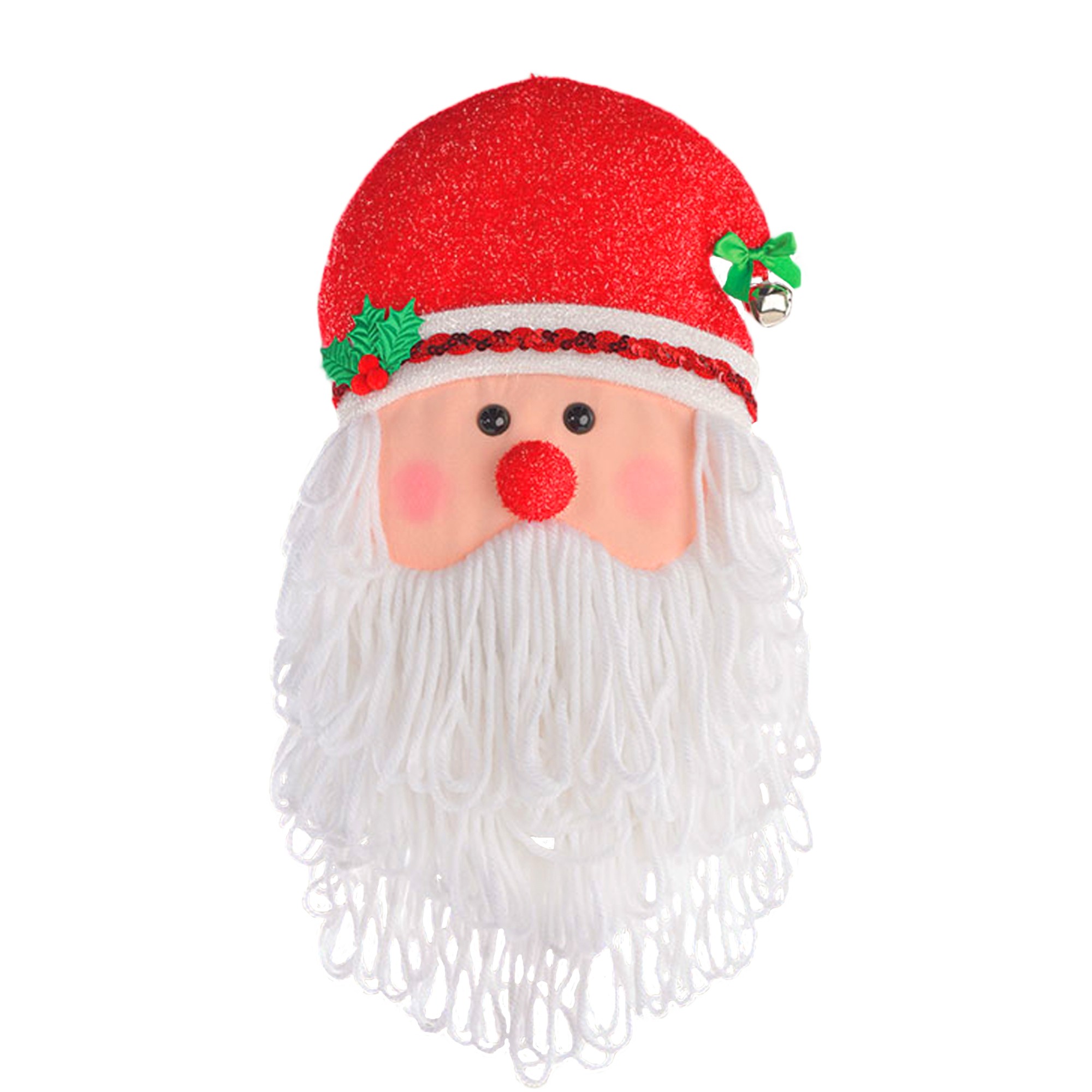 2pc Santa//Reindeer Holiday Winter Door Knob Hanger Decor Christmas Felt #XBB