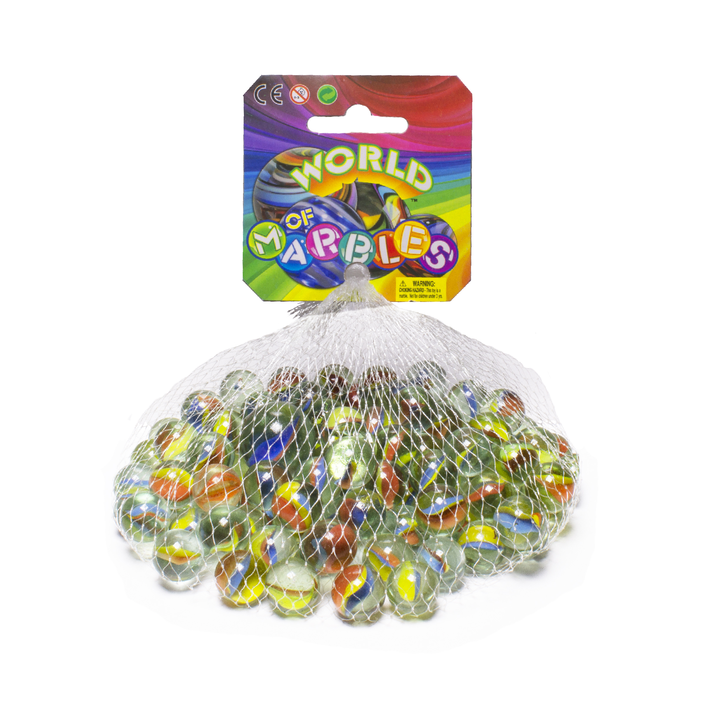 Large Bag of Marbles x 100 Glass 