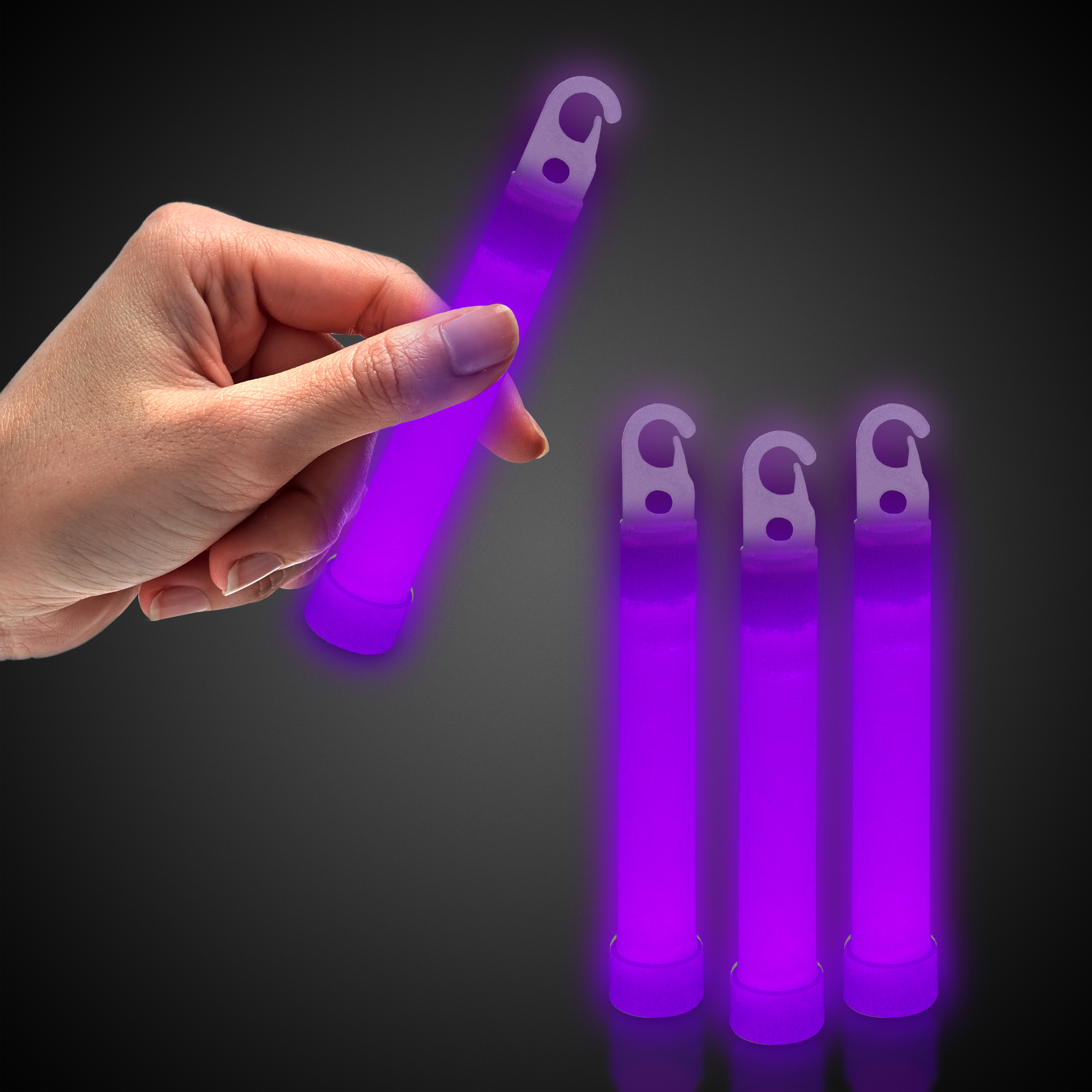 Purple Glow Sticks 4 50 Pack 1791