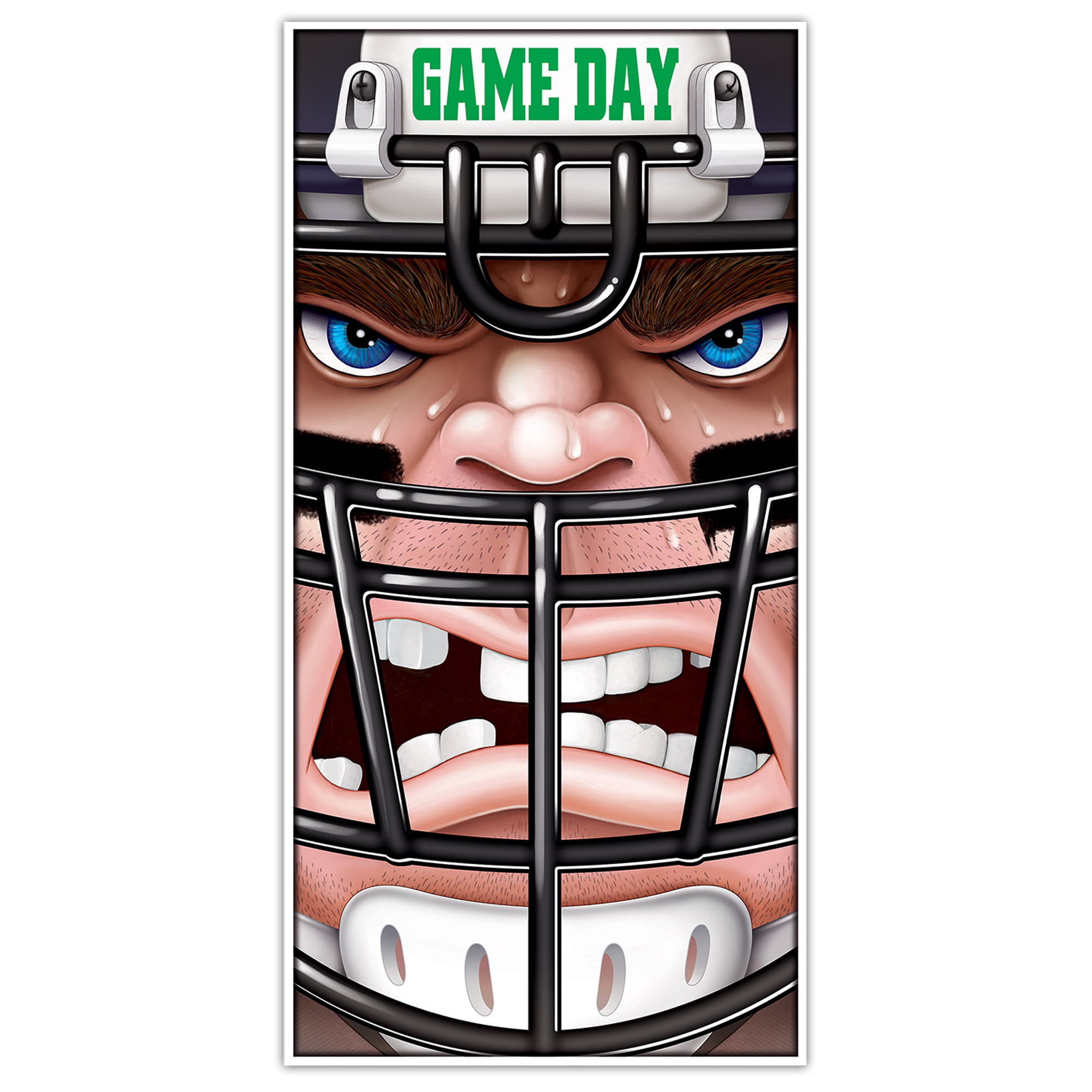 Game Day Football Door Cover Party Accessory 1 Count Pkg