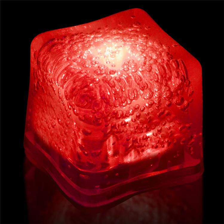 Red LED and Light - Up Ice Cubes - 12 Pack