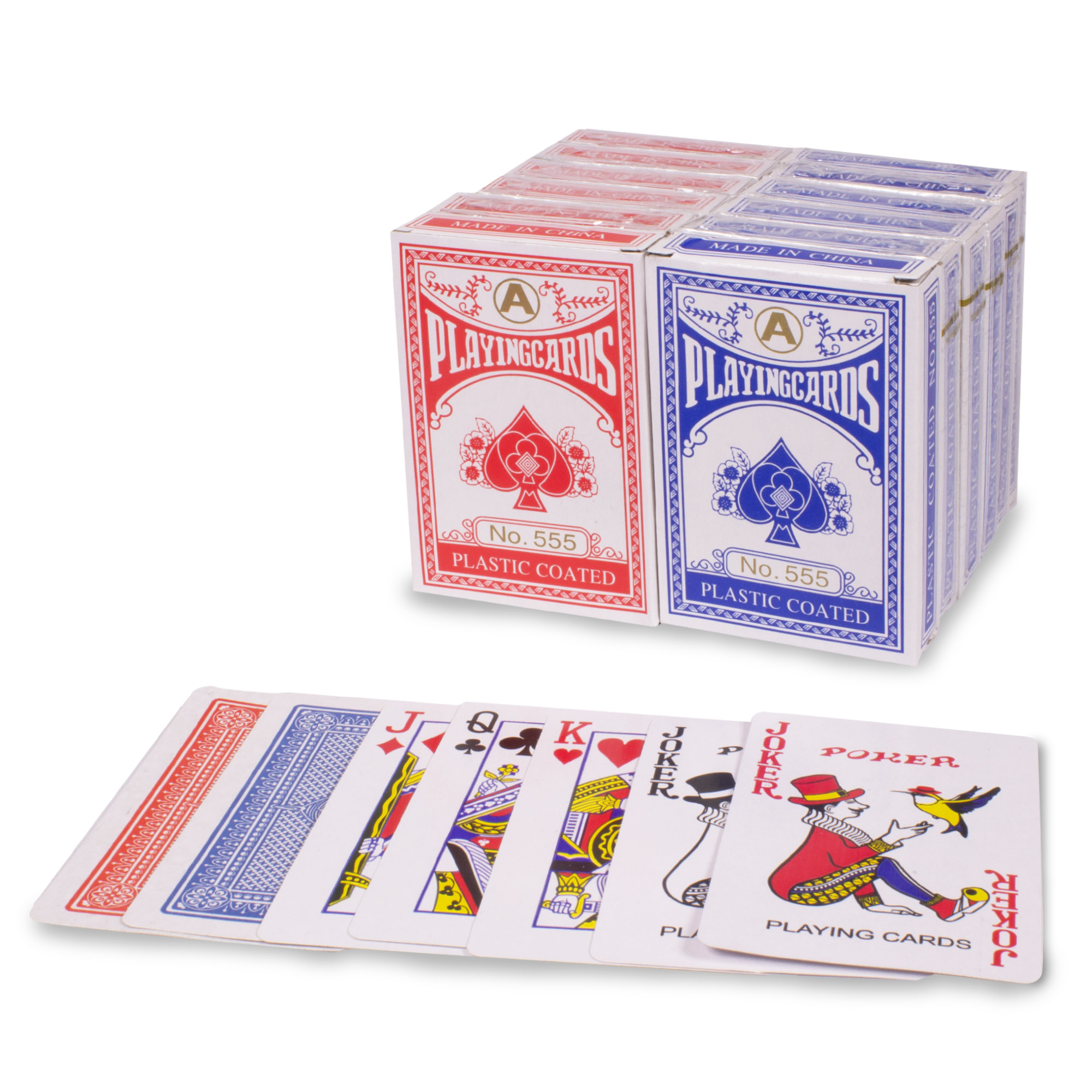 3 Pack Deck Plastic Coated Playing Cards 